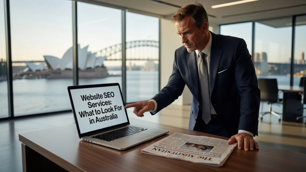 Professional header image for comparison analysis: Website SEO Services: What to Look For in Australia