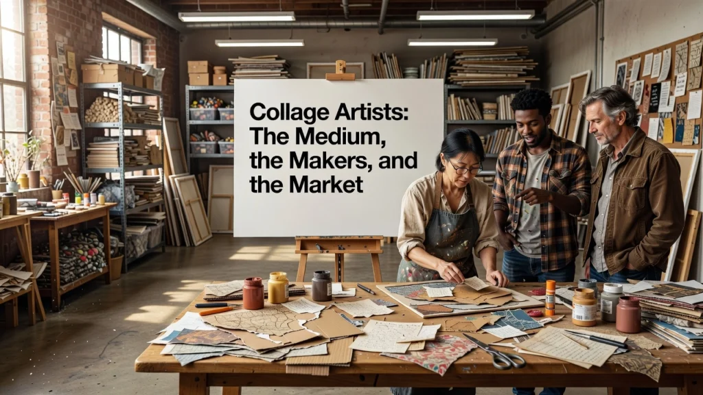Professional header image for list-based article: Collage Artists: The Medium, the Makers, and the Market