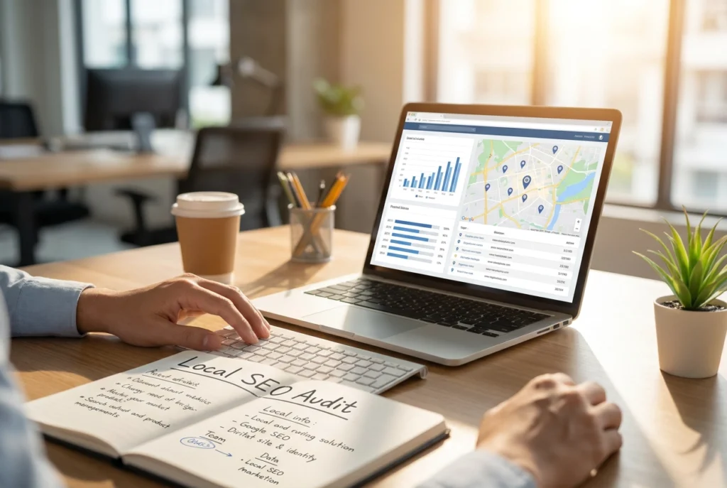 Professional header image for list-based article: The 10-Point SEO Audit Australian Small Businesses Should...
