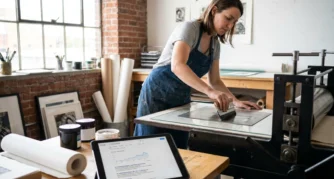 Professional header image for list-based article: Printmaking Artists Who Are Shaping the Medium in 2026