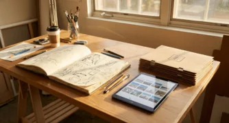 Professional header image for comparison analysis: A Portfolio Platform Is Not a Website: What Artists Give Up
