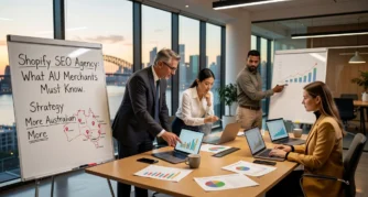 Professional header image for list-based article: Shopify SEO Agency: What AU Merchants Must Know