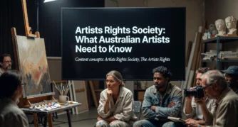 Professional header image for industry analysis: Artists Rights Society: What Australian Artists Need to Know